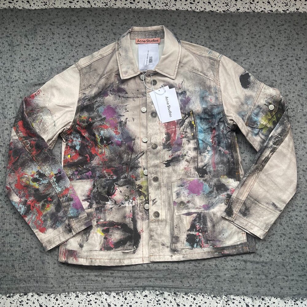 Acne Studios Painter Trompe L'Oeil Denim Jacket